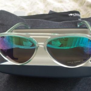 NWT Cole Haan Green Flash Aviator Sunglasses-